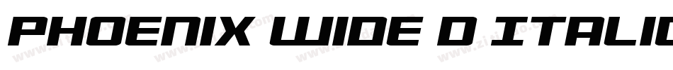 Phoenix Wide D Italic字体转换